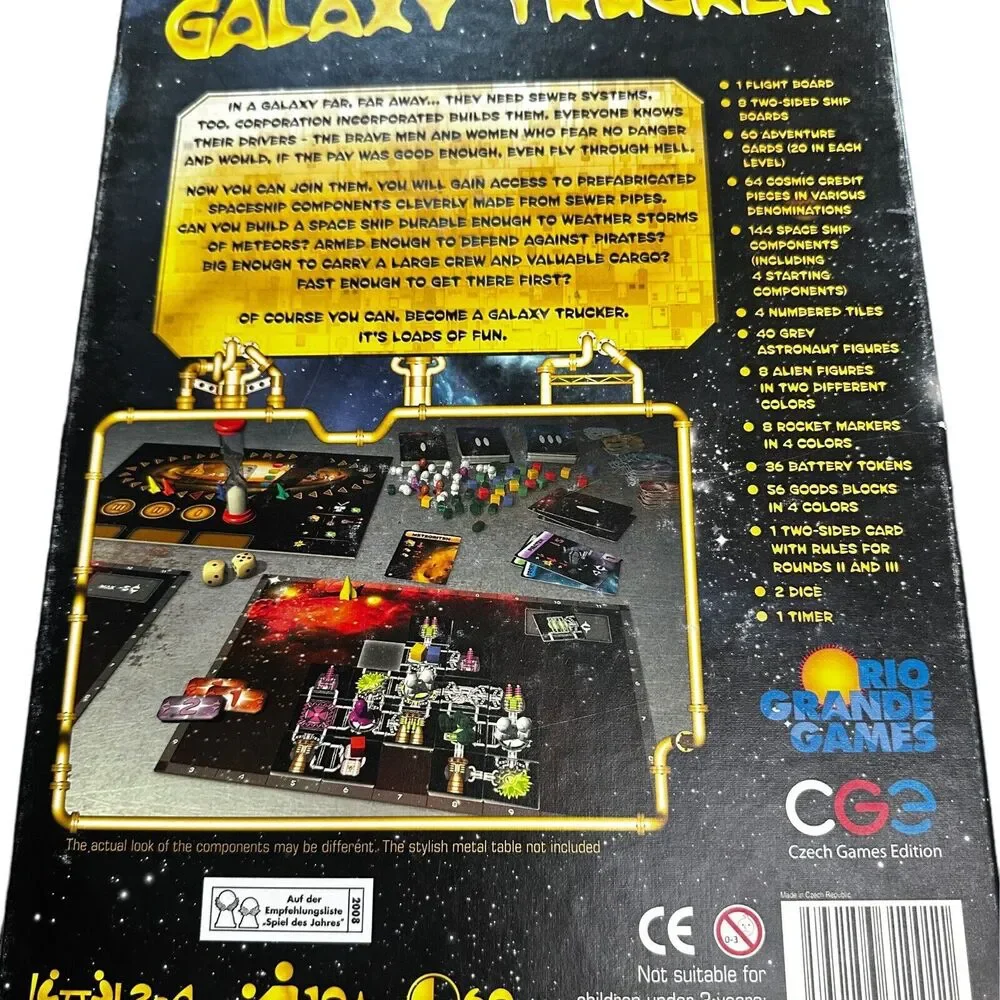 Galaxy Trucker Board Game Vlaada Chvatil Czech Games Edition 2008 - Complete